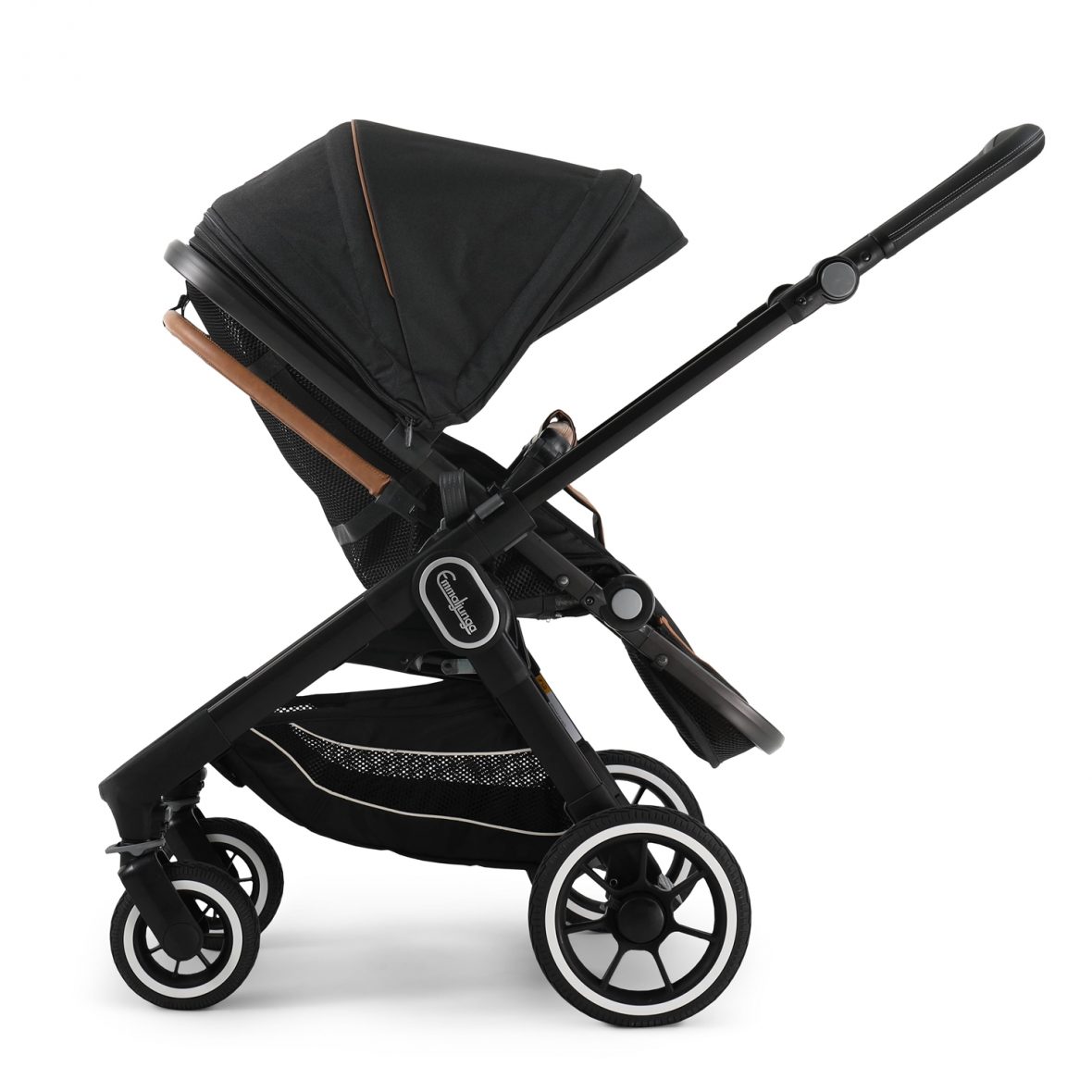Emmaljunga Chassis NXT60 – Black + Emmaljunga NXT Seat ERGO Outdoor Black