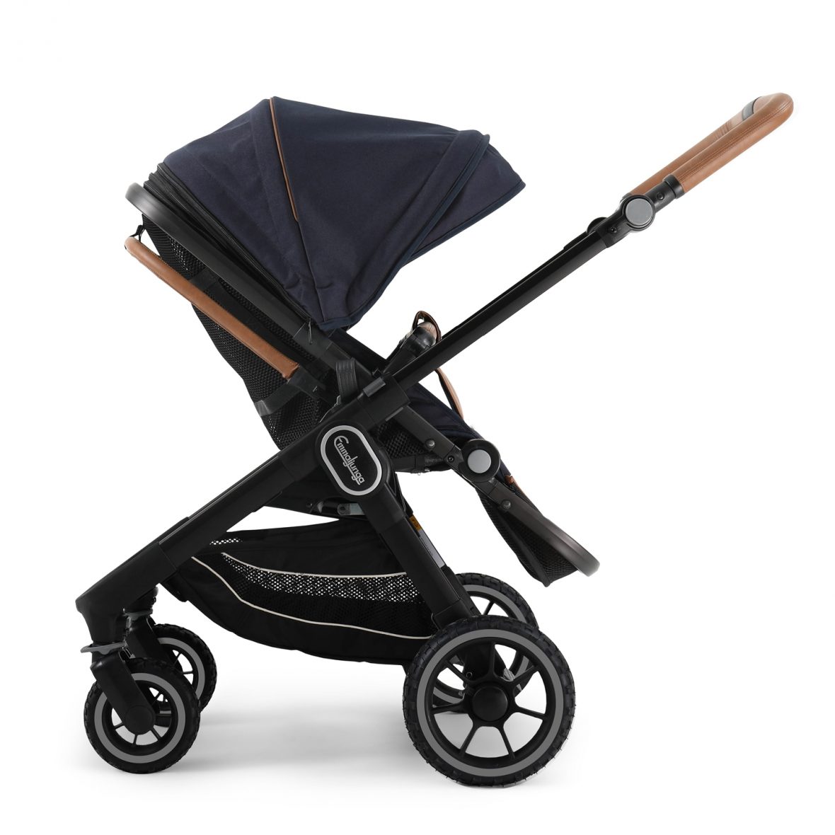 Emmaljunga Chassis NXT60 Outdoor Offroad – Black + Emmaljunga NXT Seat ERGO Outdoor Navy