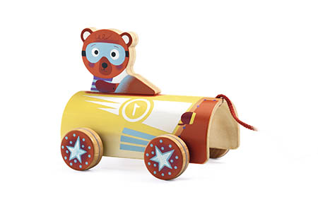 Djeco – Carrinho de Puxar RoliLewis