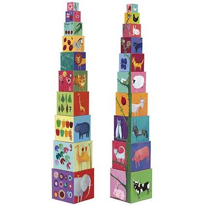 Djeco – 10 Blocos de Animais e Natureza