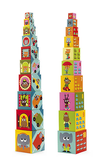 Djeco – 10 Blocos de Veículos