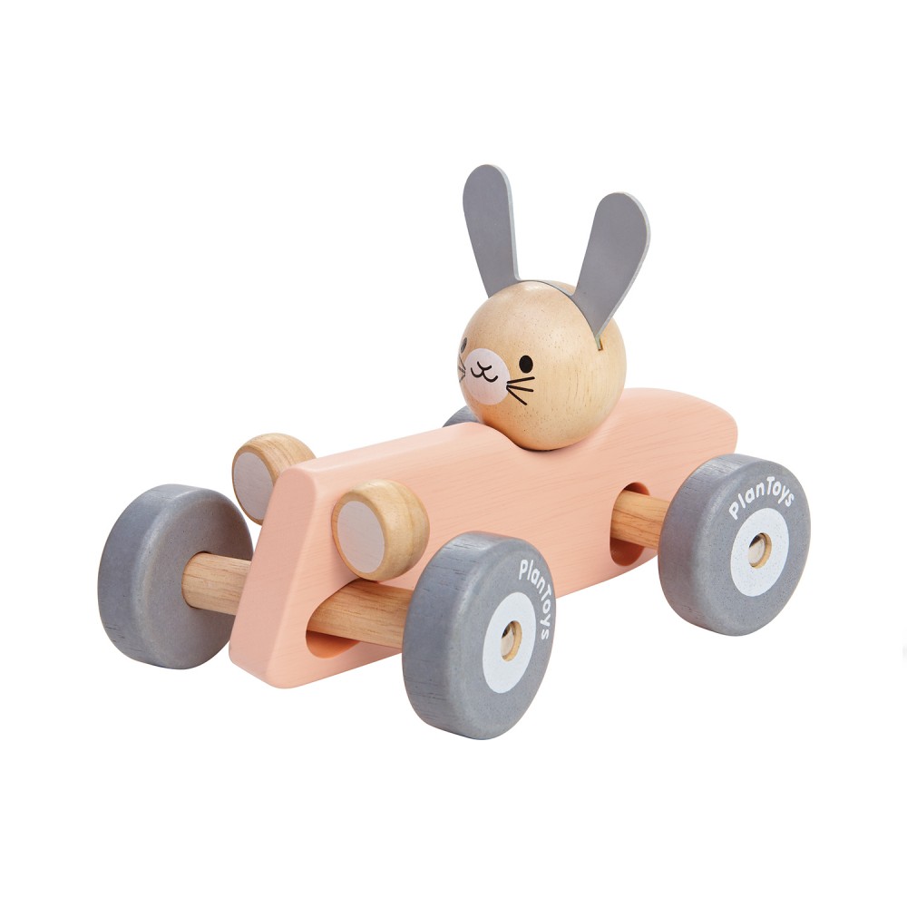 PlanToys – Bunny Racing Car Pastel Collection