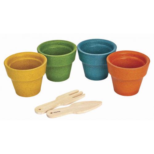 PlanToys – Set Vasos de Flores