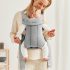 BabyBjorn Mochila Porta Bebé Mini 3D Jersey - Gris Claro
