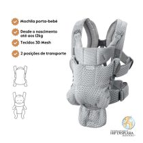 BabyBjorn Mochila Porta Bebé Move Mesh - Grey
