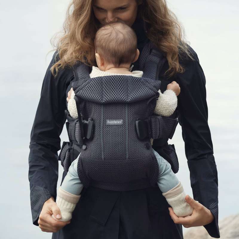 BabyBjorn Mochila Porta Bebé One Air – Antracita (2)