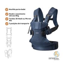 BabyBjorn Mochila Porta Bebé One Air - Azul marino