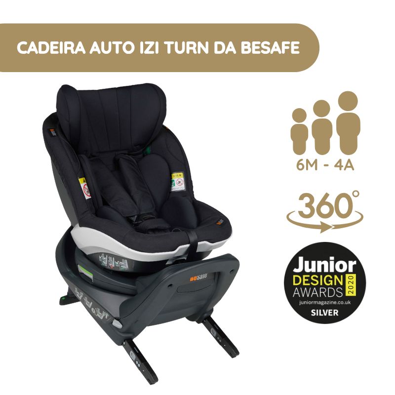 BeSafe Cadeira Auto iZi Turn i-Size – Fresh Black Cab