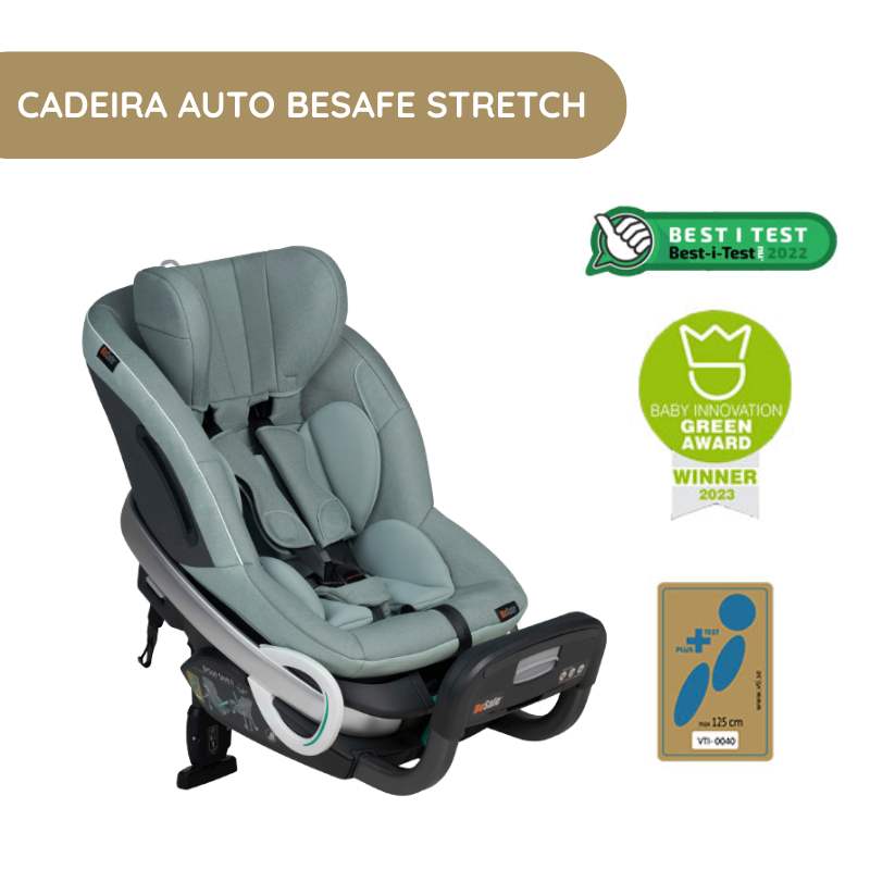 Cadeira Auto BeSafe Stretch – Sea Green Mélange