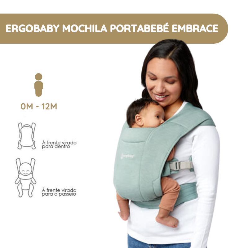 Ergobaby Mochila Portabebé Embrace – Jade