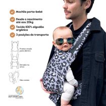 Isara Mochila Portabebé Quick Full Buckle - Tiba+Marl Leopard