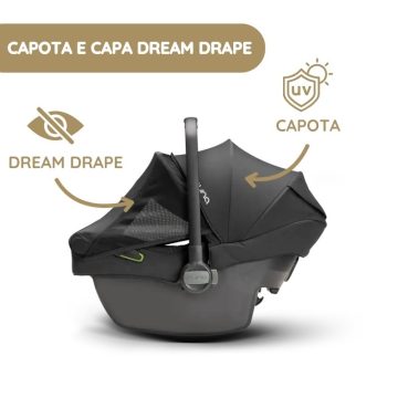 Nuna Cadeira Auto Pipa Next capota e capa dream drape