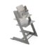 Stokke Tripp Trapp Cadeira Evolutiva (Faia) - Gris Tormenta com almofada e babyset