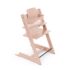 Stokke Tripp Trapp Cadeira Evolutiva (Faia) - Rosa Sereno com babyset