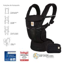 Ergobaby Omni Breeze Negro - Mochila Portabebé