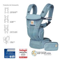 Ergobaby Omni Breeze Azul Pizarra - Mochila Portabebé