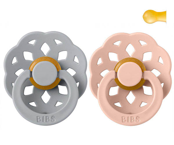 BIBS – 2 Chupetas Boheme 6-18m – Cloud/Blush