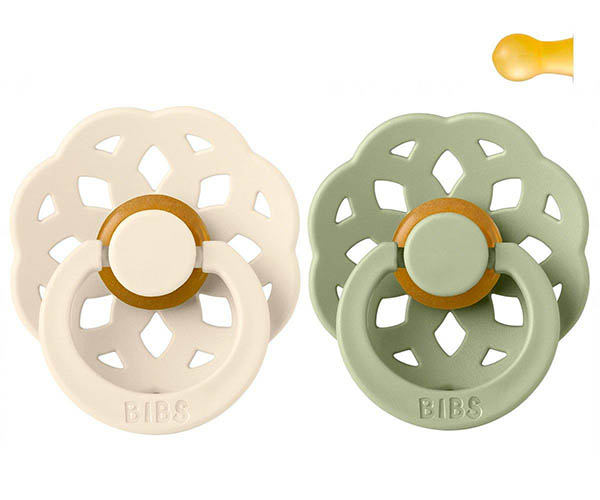 BIBS – 2 Chupetas Boheme 0-6m – Ivory/Sage