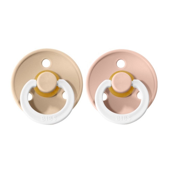 BIBS 2 Chupetas Noturnas 6-18m – Blush/Vanilla