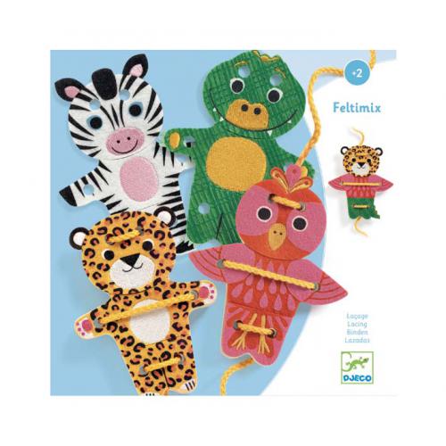 Djeco – Feltimix – Jogo de Costurar Animais