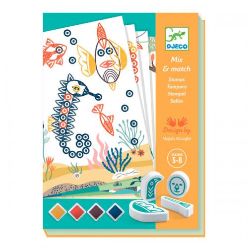 Djeco – Animais Surpreendentes – Kit de Carimbos