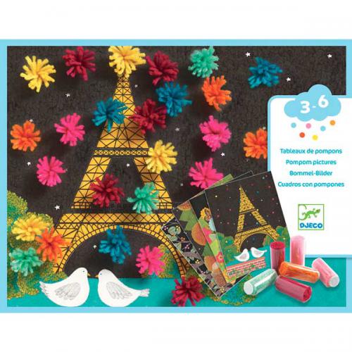 Djeco – Explosão – Colagem c/ Pompons
