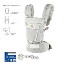 Ergobaby Adapt SoftFlex Mesh Cinza Pérola - Mochila Portabebé