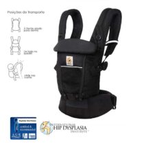 Ergobaby Adapt SoftFlex Mesh Negro - Mochila Portabebé