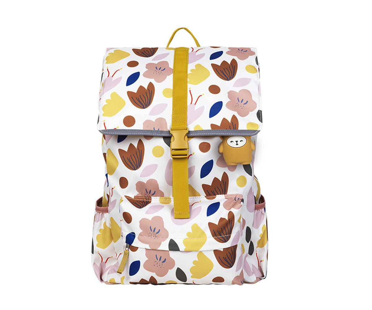 Fabelab – Mochila Escolar Grande – Flower Print
