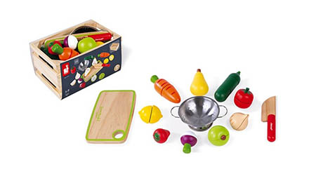 Janod – Set de Frutas e Verduras com Velcro