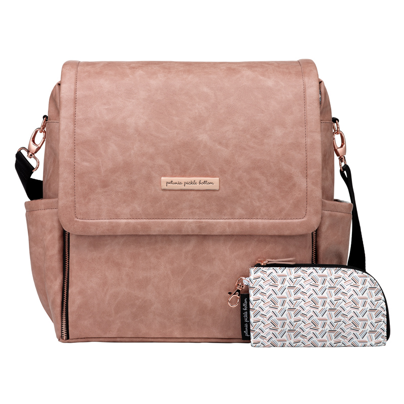 Petunia Boxy Backpack – Dusty Rose Leatherette