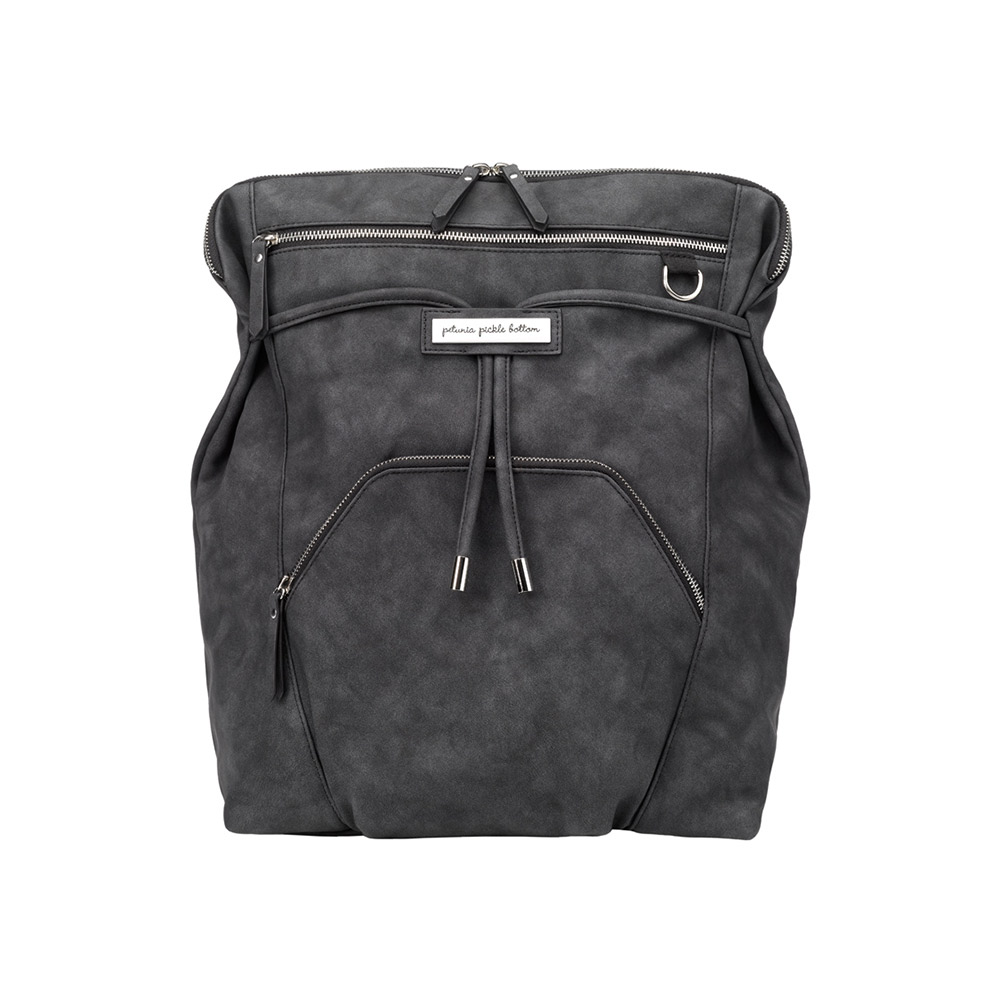 Petunia Mochila Cinch Convertível Backpack – Midnight Matte Leatherette