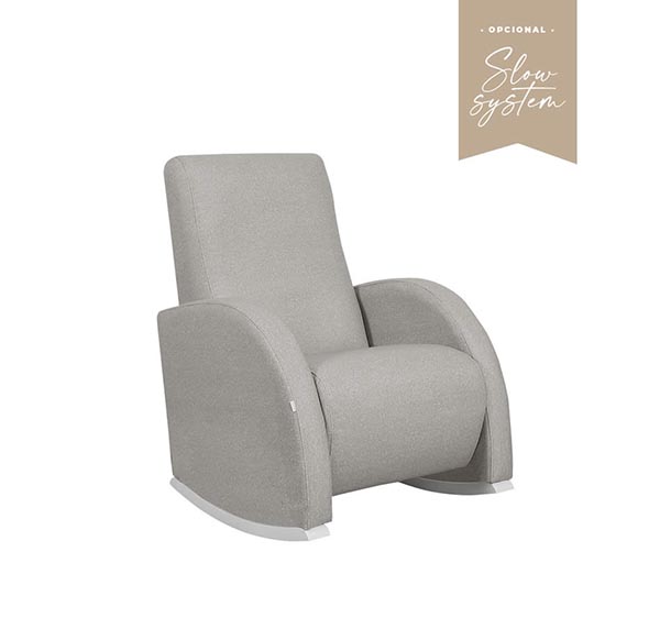 Poltrona de Amamentação Confort Slow System da Micuna – Branco Babybacter Grey