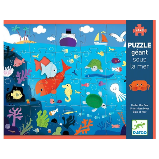 Djeco – Puzzle Fundo do Mar 24pcs