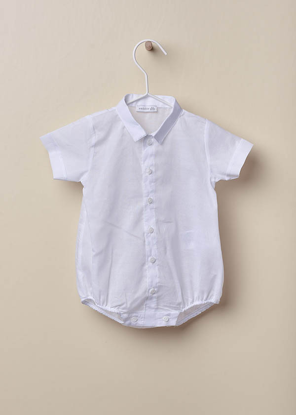 Wedoble – Body-Camisa Branco Gola – 12M