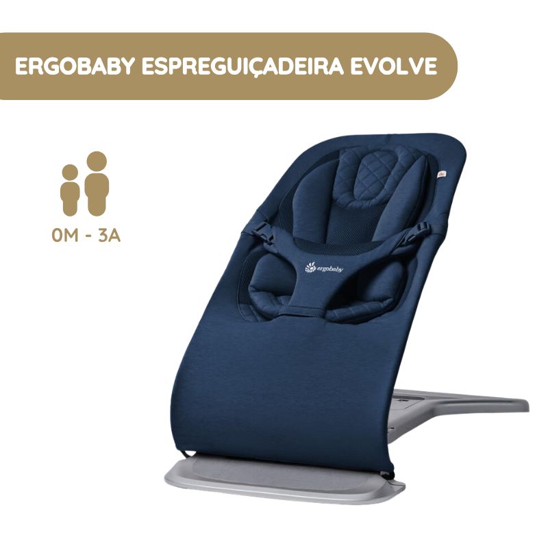 Ergobaby Espreguiçadeira Evolve – Azul Escuro