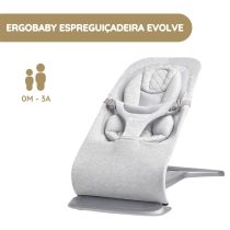 Ergobaby Espreguiçadeira Evolve - Cinza Claro
