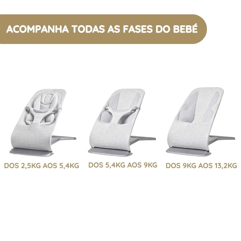 Ergobaby Espreguiçadeira Evolve acompanha todas as fases do bebé
