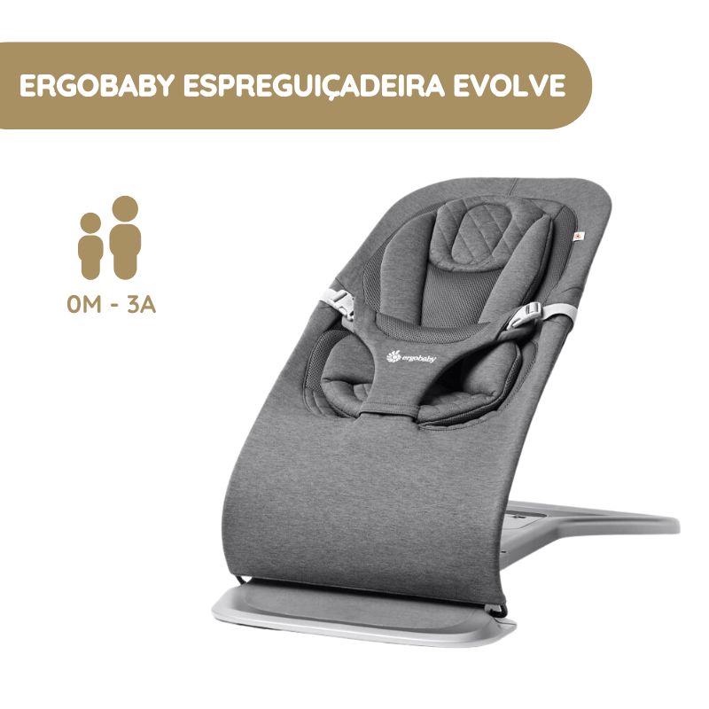 Ergobaby Espreguiçadeira Evolve – Cinza Escuro