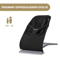 Ergobaby Espreguiçadeira Evolve - onyx black