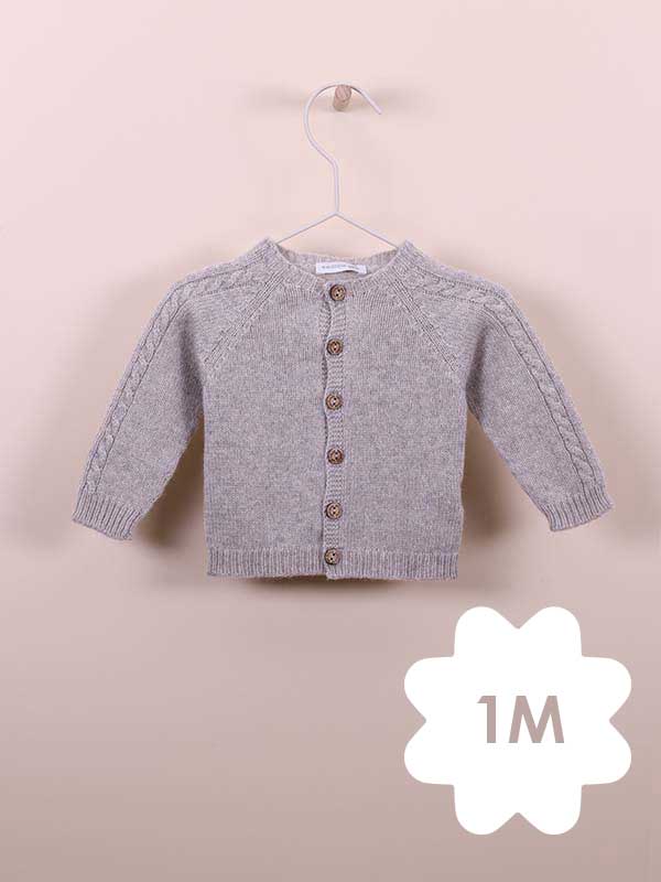 Wedoble Casaco Lã Cru mescla 1M