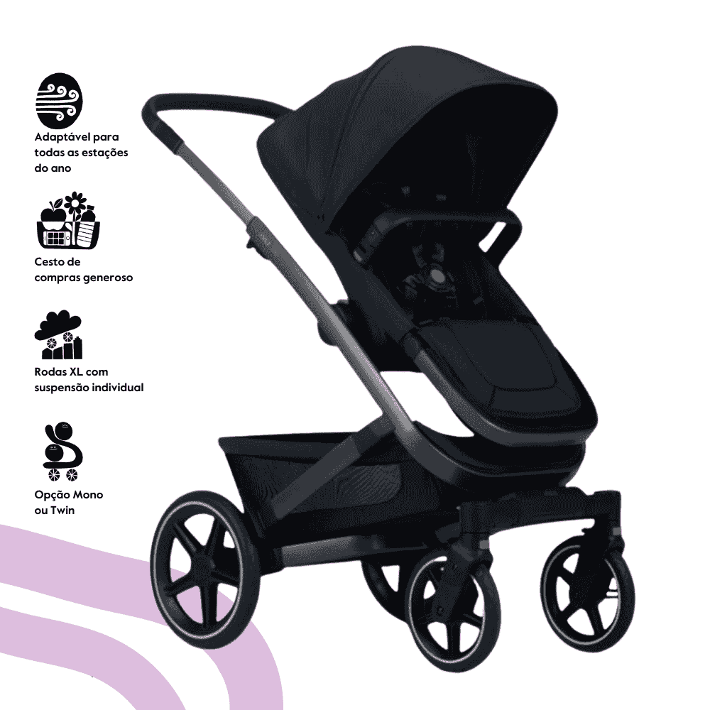 Joolz Geo3 Carrinho de Bebé (Mono) – Todo-o-terreno dos 0 aos 4 anos – Navy blue