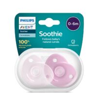 Philips Avent - 2 Chupetas - Soothie 0-6 - Menina