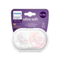 Philips Avent - 2 Chupetas - Ultra Soft - Deco 0-6M - Menina