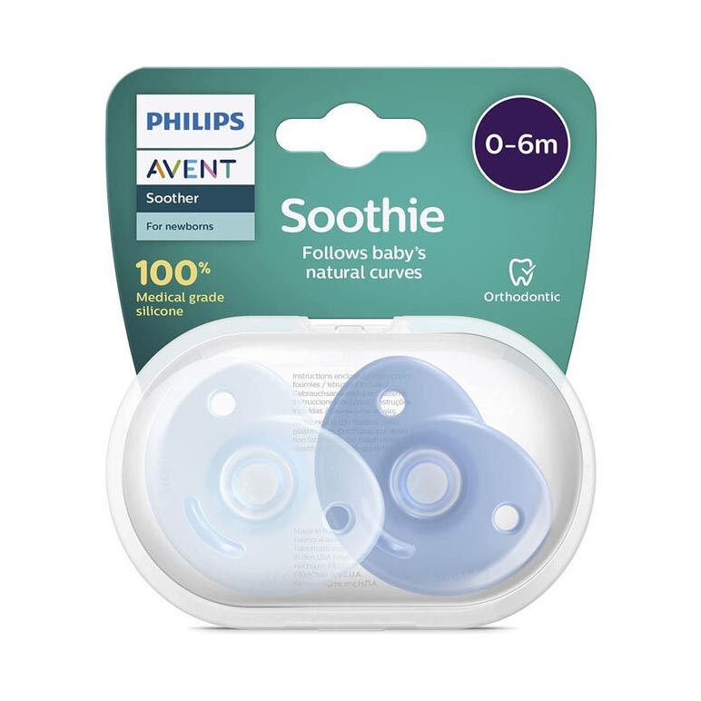 Philips Avent – 2 Chupetas – Soothie 0-6 – Menino