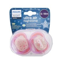 Philips Avent - 2 Chupetas - Ultra Air - NT – 6-18 M - Menina