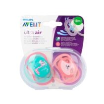 Philips Avent - 2 Chupetas - Ultra Air 18m+ - Menina