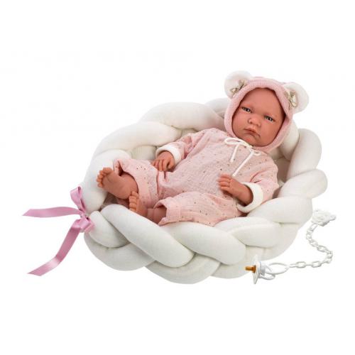 Llorens Boneca Lala Chorona c/ Berço Entrançado