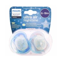 Philips Avent - 2 Chupetas - Ultra Air – NT – 6-18 M - Menino