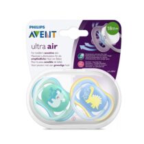 Philips Avent - 2 Chupetas - Ultra Air 18m+ - Menino